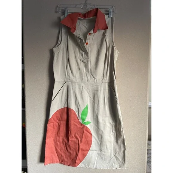 Egytian Linen Dresses | Linen Dress-Size M | Color: Orange | Size: M | Majoboutique's Closet